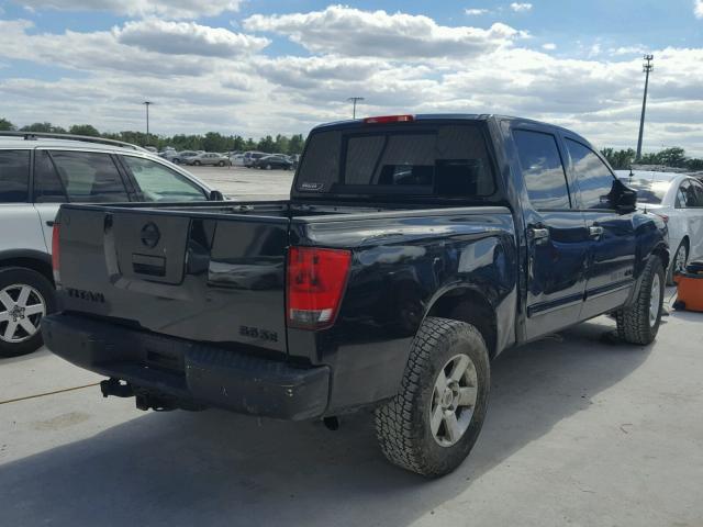 1N6BA07B45N579305 - 2005 NISSAN TITAN BLACK photo 4