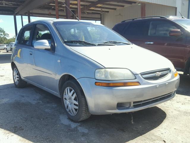 KL1TD66637B695175 - 2007 CHEVROLET AVEO BASE SILVER photo 1