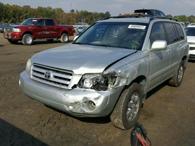 JTEEP21A840021538 - 2004 TOYOTA HIGHLANDER SILVER photo 2