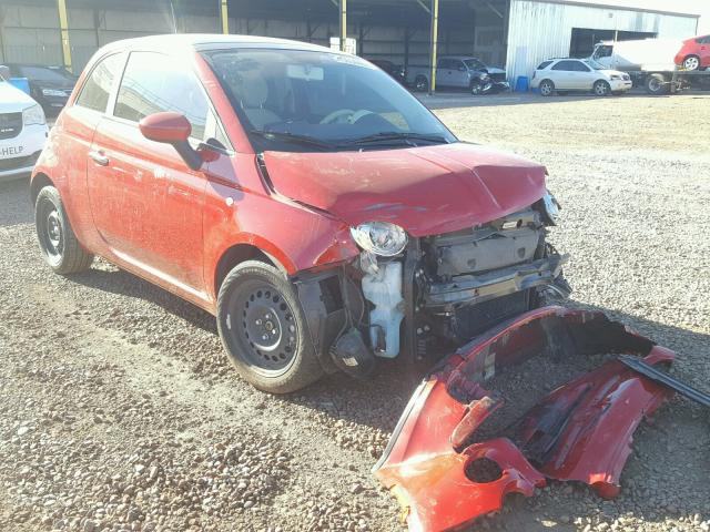 3C3CFFAR9CT120645 - 2012 FIAT 500 POP RED photo 1