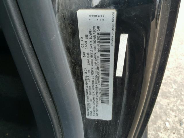 3VWPW3AG3AM021110 - 2010 VOLKSWAGEN NEW BEETLE Qara foto 10