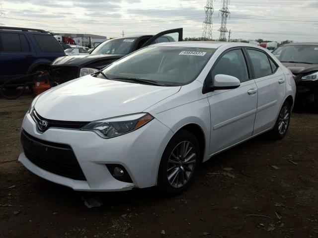 2T1BURHEXFC400762 - 2015 TOYOTA COROLLA L WHITE photo 2