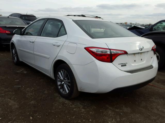 2T1BURHEXFC400762 - 2015 TOYOTA COROLLA L WHITE photo 3