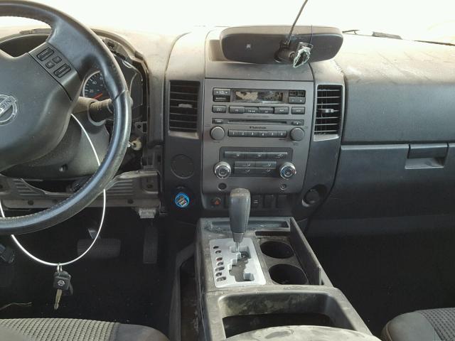 1N6AA06E88N313345 - 2008 NISSAN TITAN XE SILVER photo 9