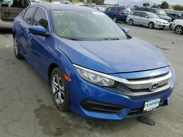 2HGFC2F58GH545418 - 2016 HONDA CIVIC LX BLUE photo 1