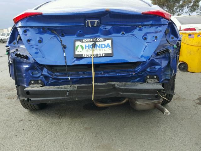 2HGFC2F58GH545418 - 2016 HONDA CIVIC LX BLUE photo 9