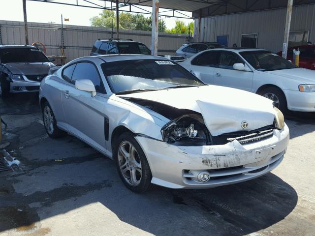 KMHHN65F64U127740 - 2004 HYUNDAI TIBURON GT SILVER photo 1