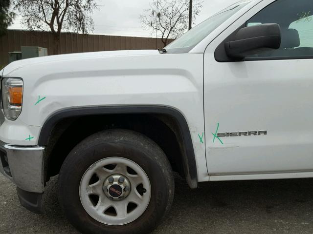 1GTN1TEC8FZ905159 - 2015 GMC SIERRA C15 WHITE photo 9