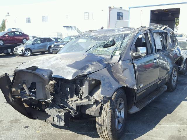 5N1AA08A95N713550 - 2005 NISSAN ARMADA SE GRAY photo 2