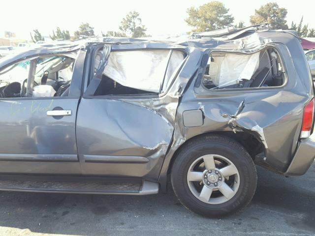 5N1AA08A95N713550 - 2005 NISSAN ARMADA SE GRAY photo 9