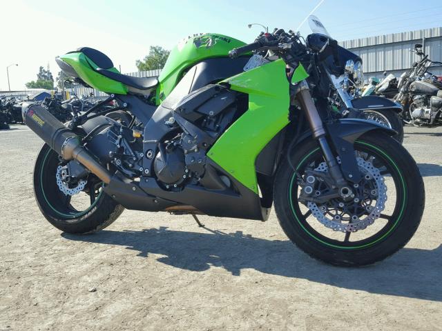 JKAZXCE118A013376 - 2008 KAWASAKI ZX1000 E GREEN photo 1