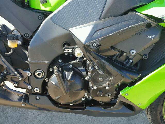 JKAZXCE118A013376 - 2008 KAWASAKI ZX1000 E GREEN photo 7