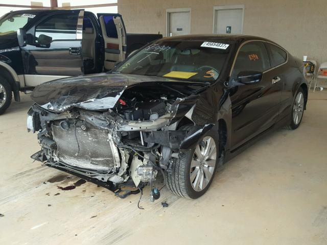 1HGCS22858A013386 - 2008 HONDA ACCORD EXL BLACK photo 2