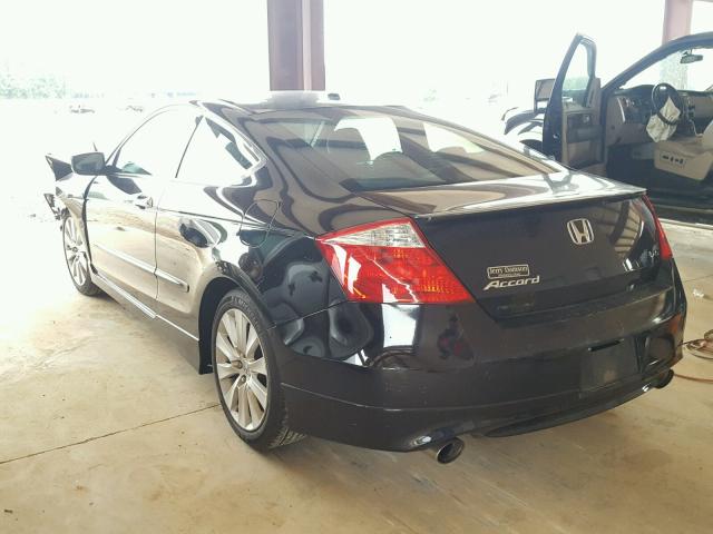 1HGCS22858A013386 - 2008 HONDA ACCORD EXL BLACK photo 3