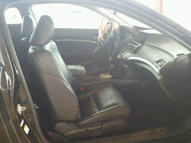 1HGCS22858A013386 - 2008 HONDA ACCORD EXL BLACK photo 5