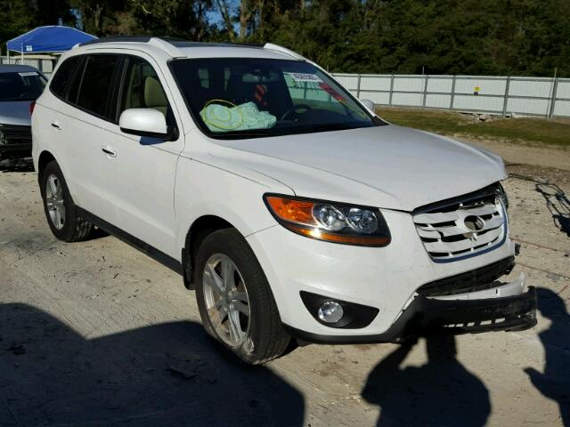 5XYZK4AG6BG055053 - 2011 HYUNDAI SANTA FE L WHITE photo 1