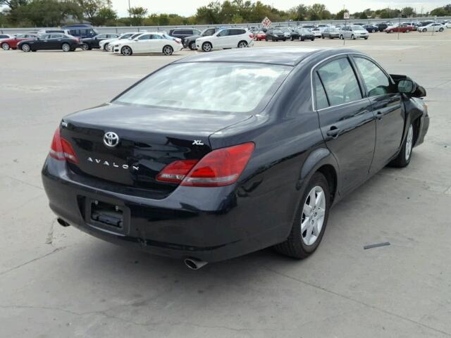 4T1BK36BX8U297503 - 2008 TOYOTA AVALON BLACK photo 4