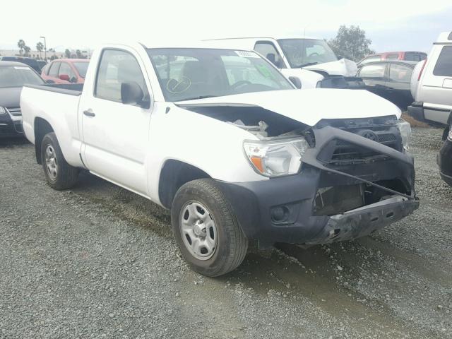 5TFNX4CN7EX033169 - 2014 TOYOTA TACOMA WHITE photo 1