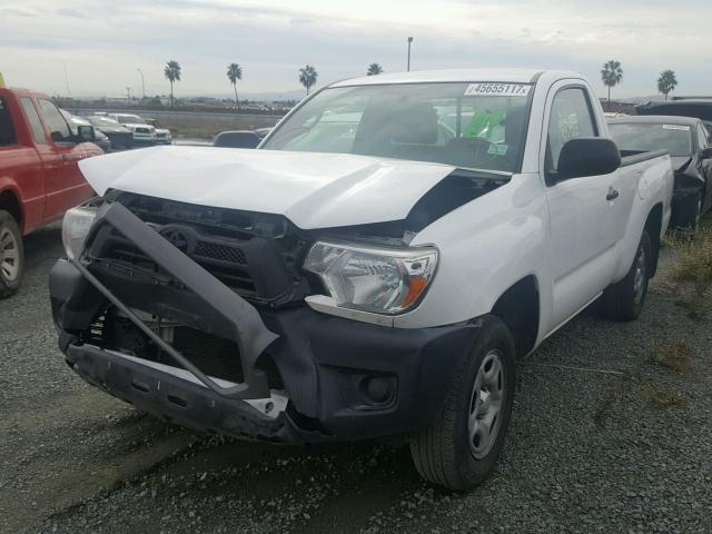 5TFNX4CN7EX033169 - 2014 TOYOTA TACOMA WHITE photo 2