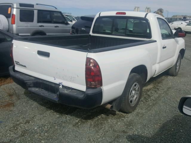 5TFNX4CN7EX033169 - 2014 TOYOTA TACOMA WHITE photo 4