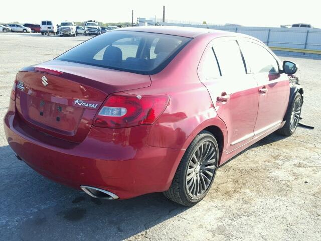 JS2RE9A3XC6101365 - 2012 SUZUKI KIZASHI SE RED photo 4