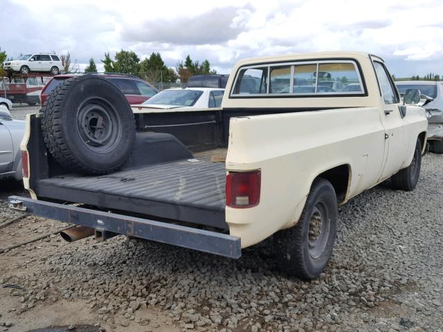 CCL249Z202634 - 1979 CHEVROLET C10 CREAM photo 4