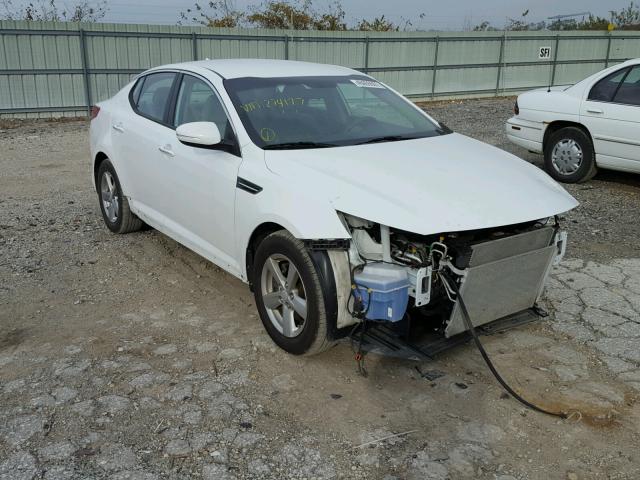 5XXGM4A79EG274177 - 2014 KIA OPTIMA LX WHITE photo 1