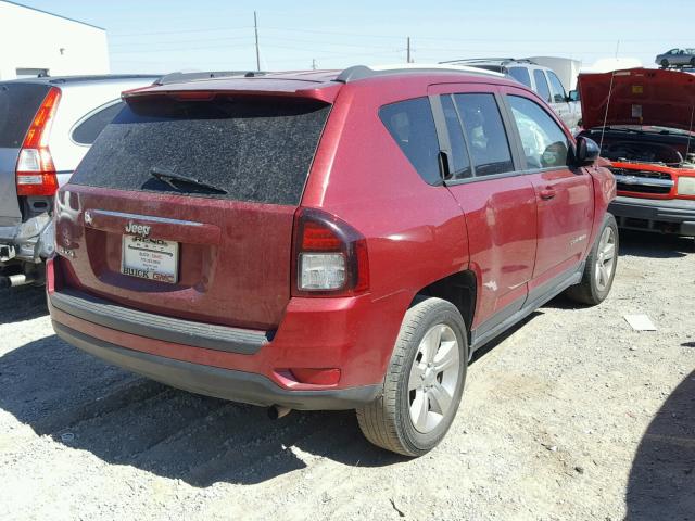 1C4NJDBB0GD757542 - 2016 JEEP COMPASS SP RED photo 4