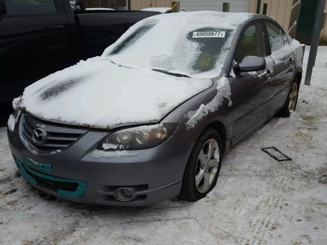 JM1BK323341138398 - 2004 MAZDA 3 S GRAY photo 2