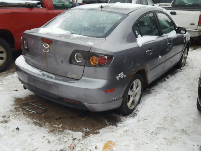 JM1BK323341138398 - 2004 MAZDA 3 S GRAY photo 4