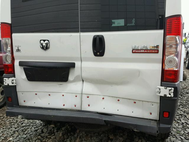 3C6TRVAG9GE105401 - 2016 RAM PROMASTER WHITE photo 9