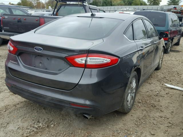 3FA6P0G72GR206347 - 2016 FORD FUSION S GRAY photo 4