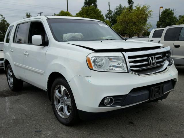 5FNYF3H50CB017003 - 2012 HONDA PILOT EXL WHITE photo 1