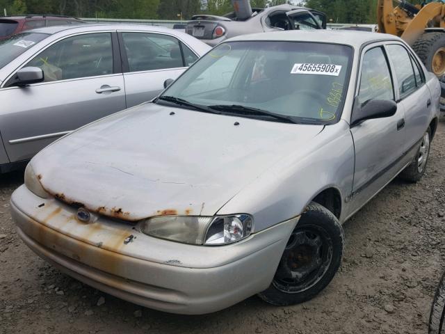 1Y1SK5282XZ407869 - 1999 CHEVROLET GEO PRIZM 灰色 照片 2