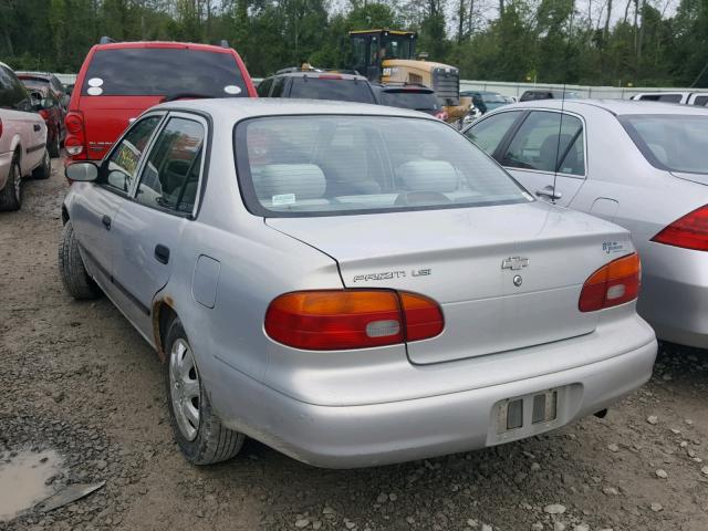 1Y1SK5282XZ407869 - 1999 CHEVROLET GEO PRIZM 灰色 照片 3