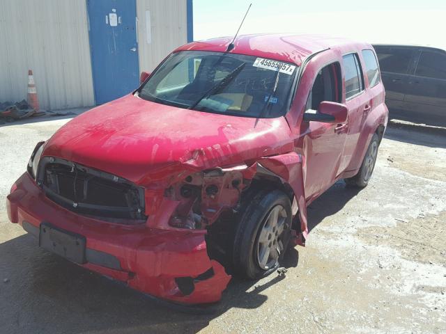 3GNBABDB7AS507816 - 2010 CHEVROLET HHR RED photo 2