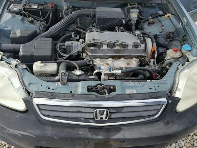 2HGEJ6619YH552935 - 2000 HONDA CIVIC BASE BLUE photo 7