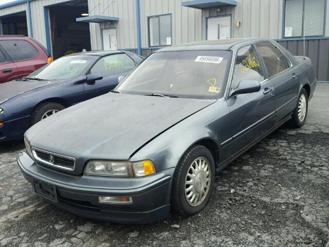 JH4KA7668PC026640 - 1993 ACURA LEGEND L GREEN photo 2