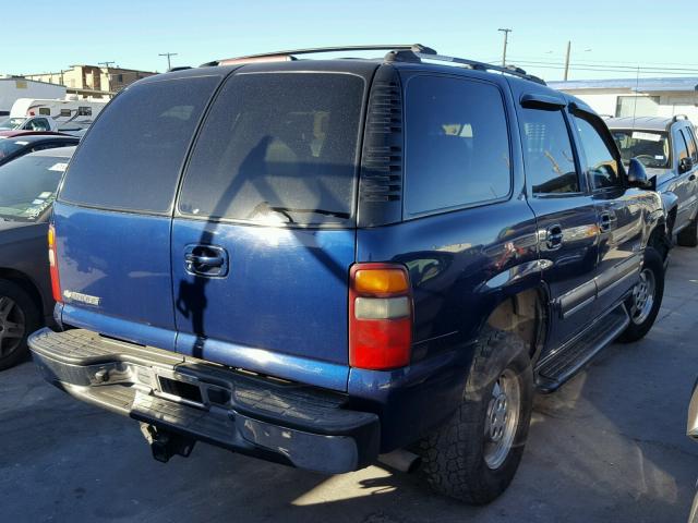 1GNEC13Z03J117953 - 2003 CHEVROLET TAHOE C150 BLUE photo 4