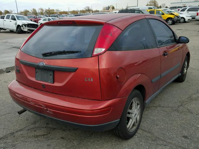 3FAFP3135YR240677 - 2000 FORD FOCUS ORANGE photo 4