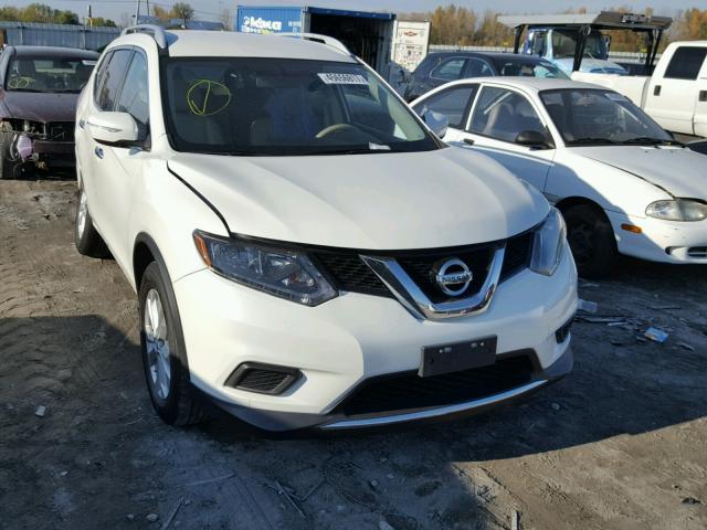 KNMAT2MT7FP570153 - 2015 NISSAN ROGUE S WHITE photo 1