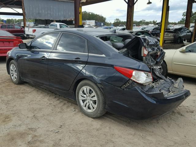 5NPEB4AC3CH501374 - 2012 HYUNDAI SONATA GLS BLACK photo 3