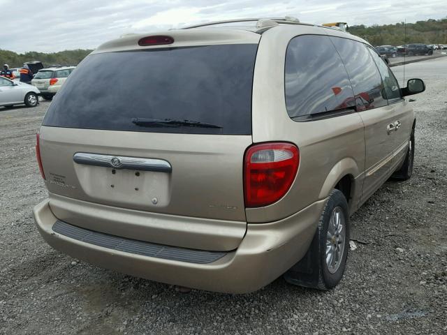 2C8GP64L92R767726 - 2002 CHRYSLER TOWN & COU GOLD photo 4