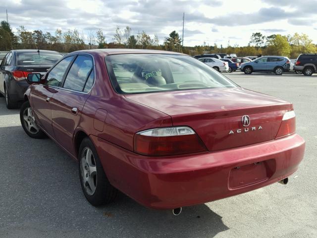 19UUA56662A020856 - 2002 ACURA 3.2TL BURGUNDY photo 3