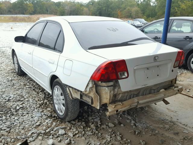 2HGES16514H620710 - 2004 HONDA CIVIC WHITE photo 3