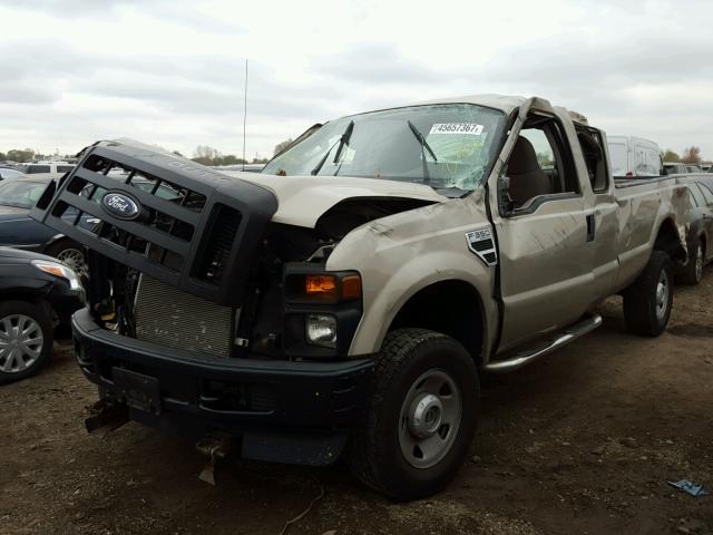 1FTWX31528EE42987 - 2008 FORD F350 SRW S TAN photo 2