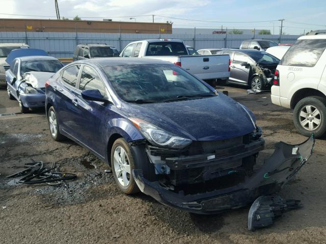 5NPDH4AE8BH038089 - 2011 HYUNDAI ELANTRA GL BLUE photo 1