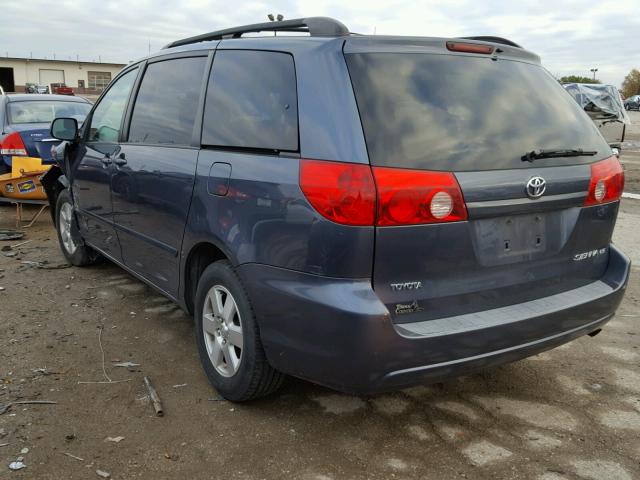 5TDZA23C86S572199 - 2006 TOYOTA SIENNA CE BLUE photo 3