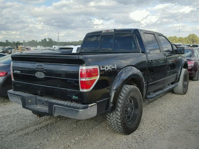 1FTFW1EV1AFA67644 - 2010 FORD F150 SUPER BLACK photo 4