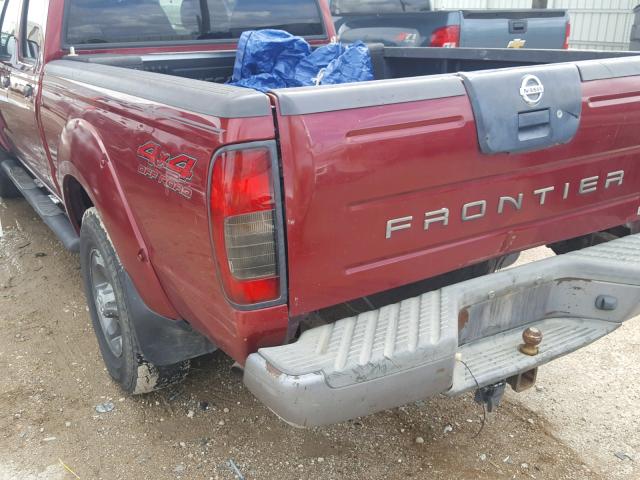 1N6ED29Y94C447832 - 2004 NISSAN FRONTIER C RED photo 9